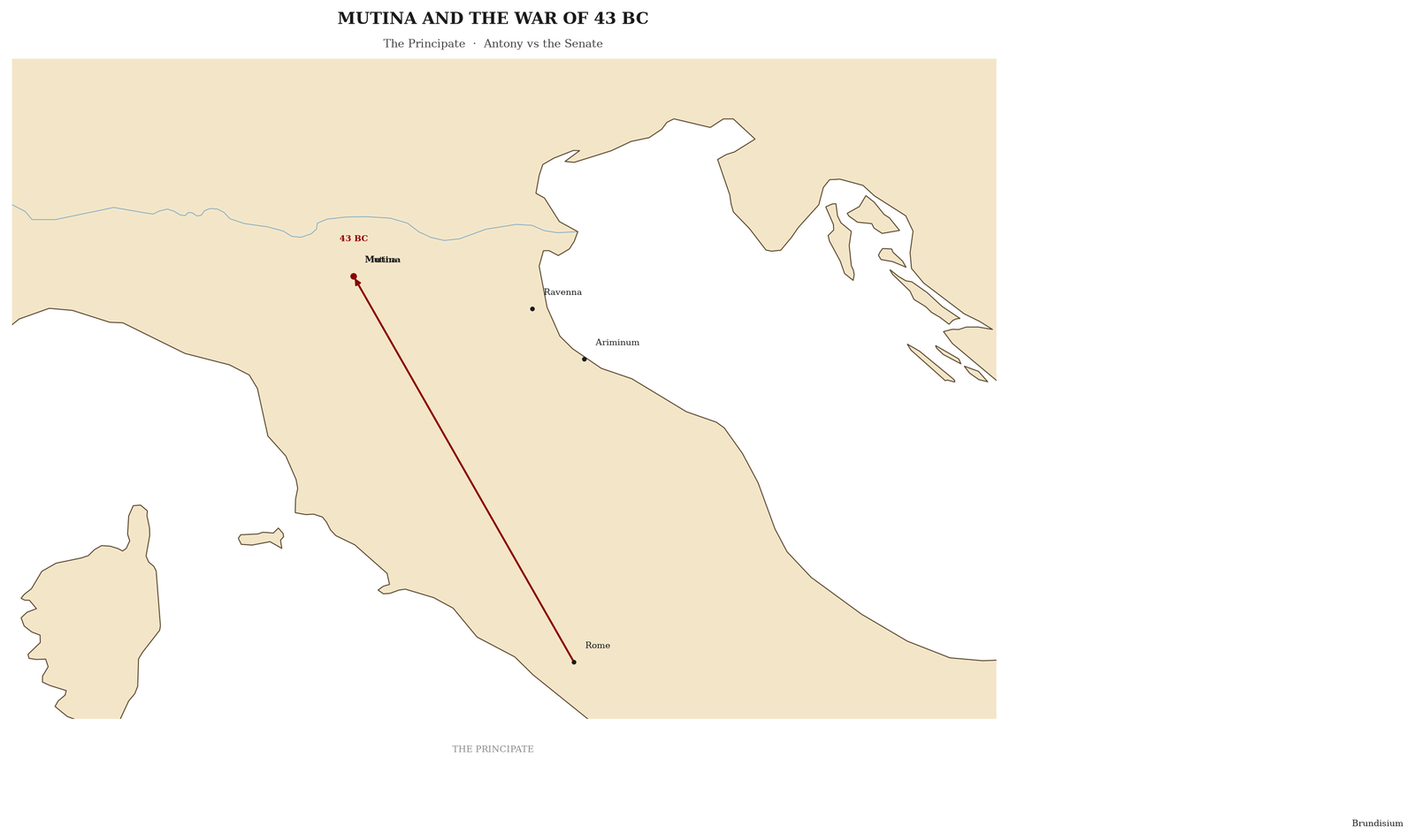 Mutina, 43 BC