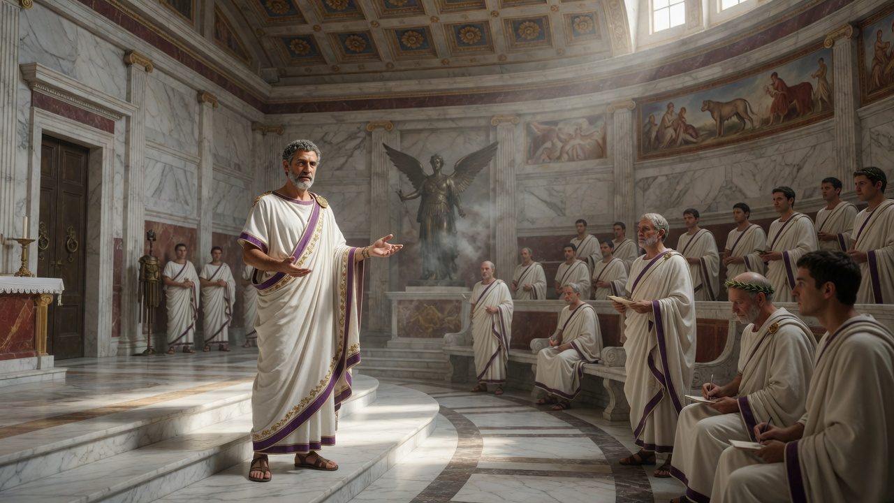 Addressing the Senate
