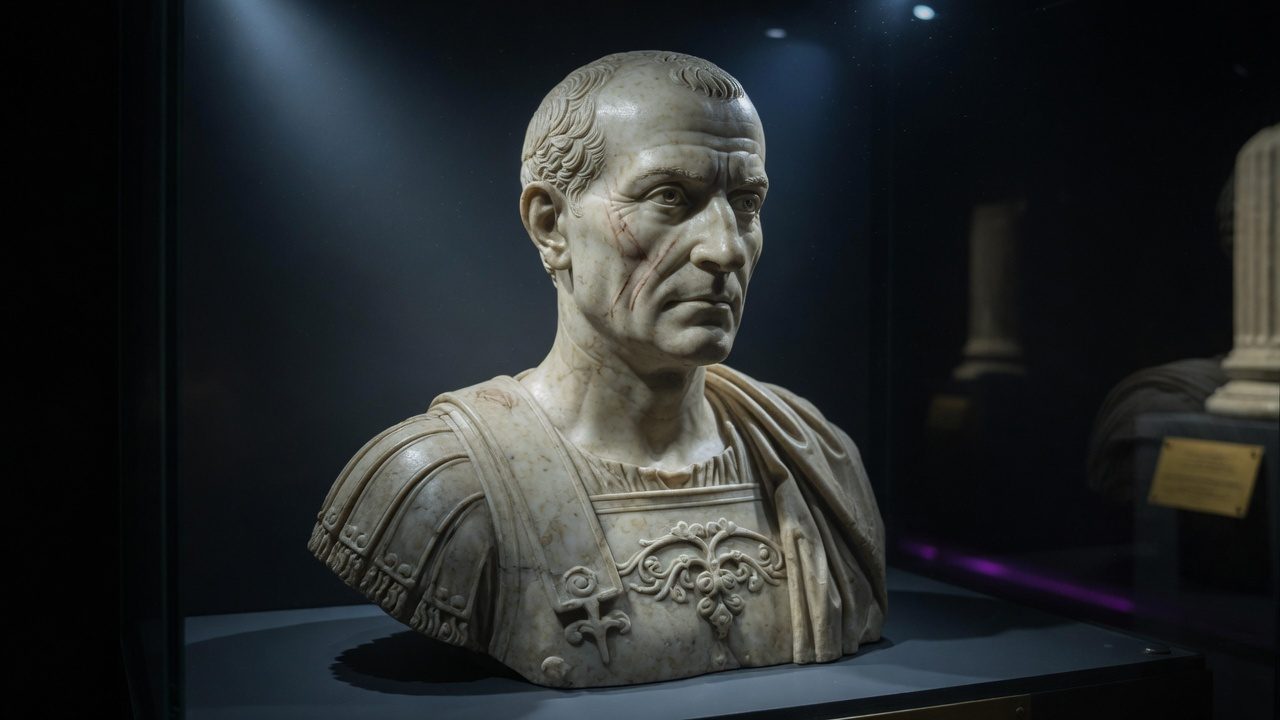 Marble bust of Julius Caesar