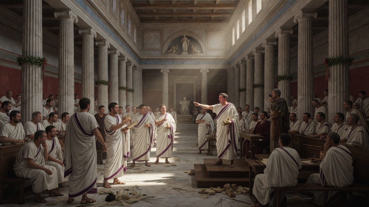 The Roman courts