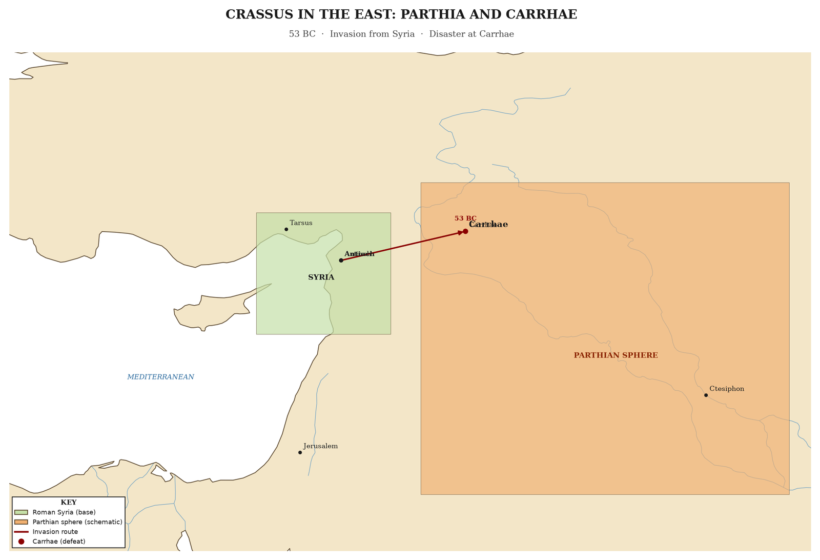 Carrhae, 53 BC