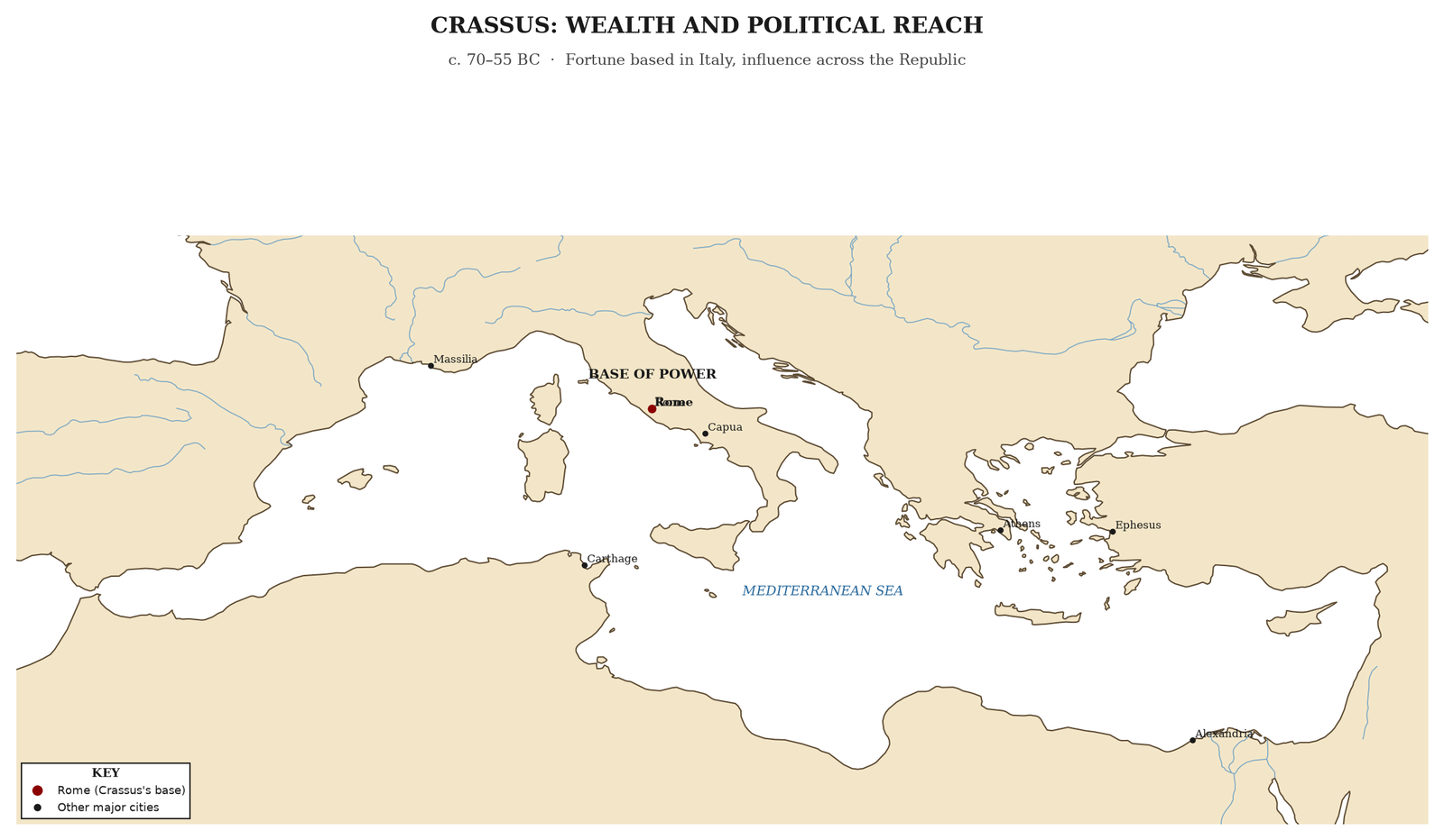 Crassus’s power base