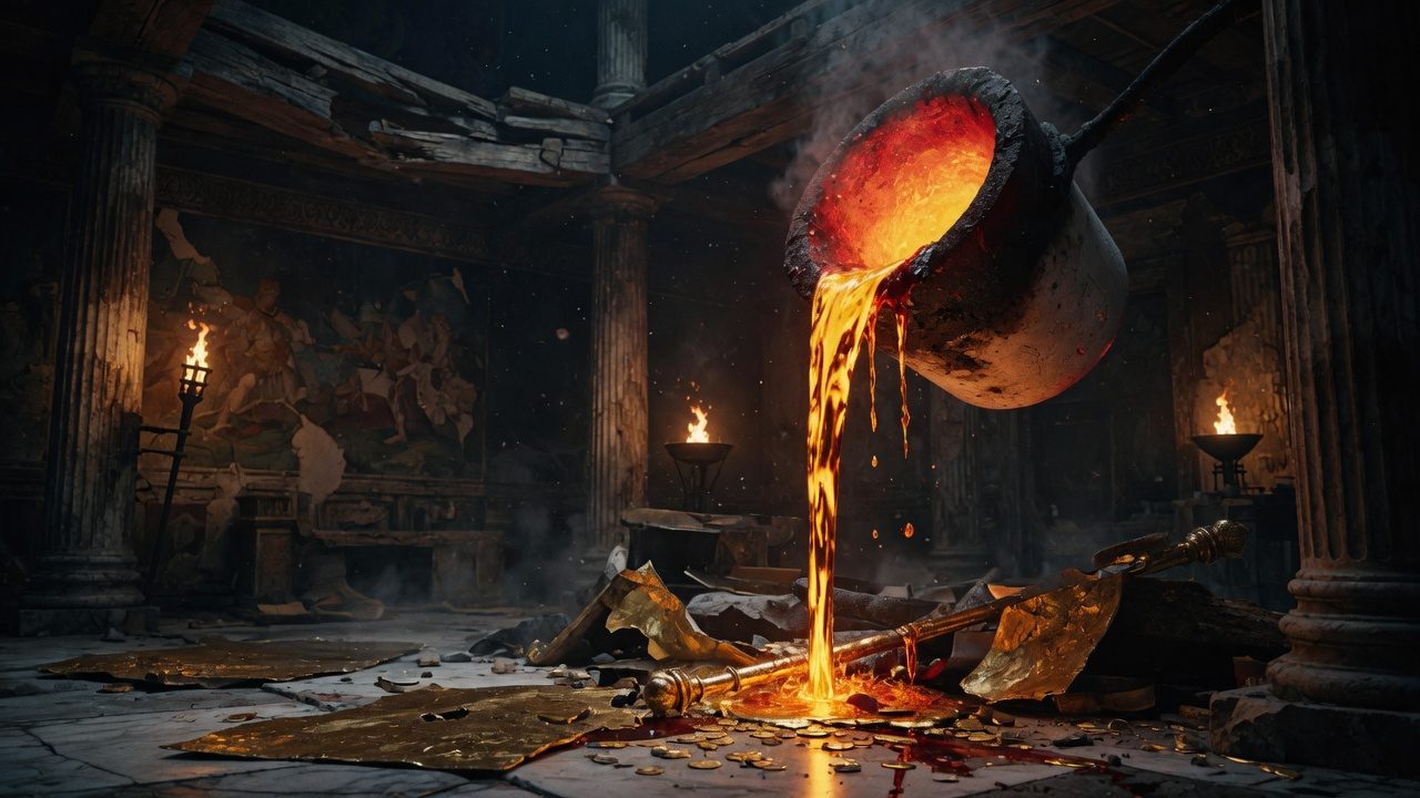 The molten-gold legend