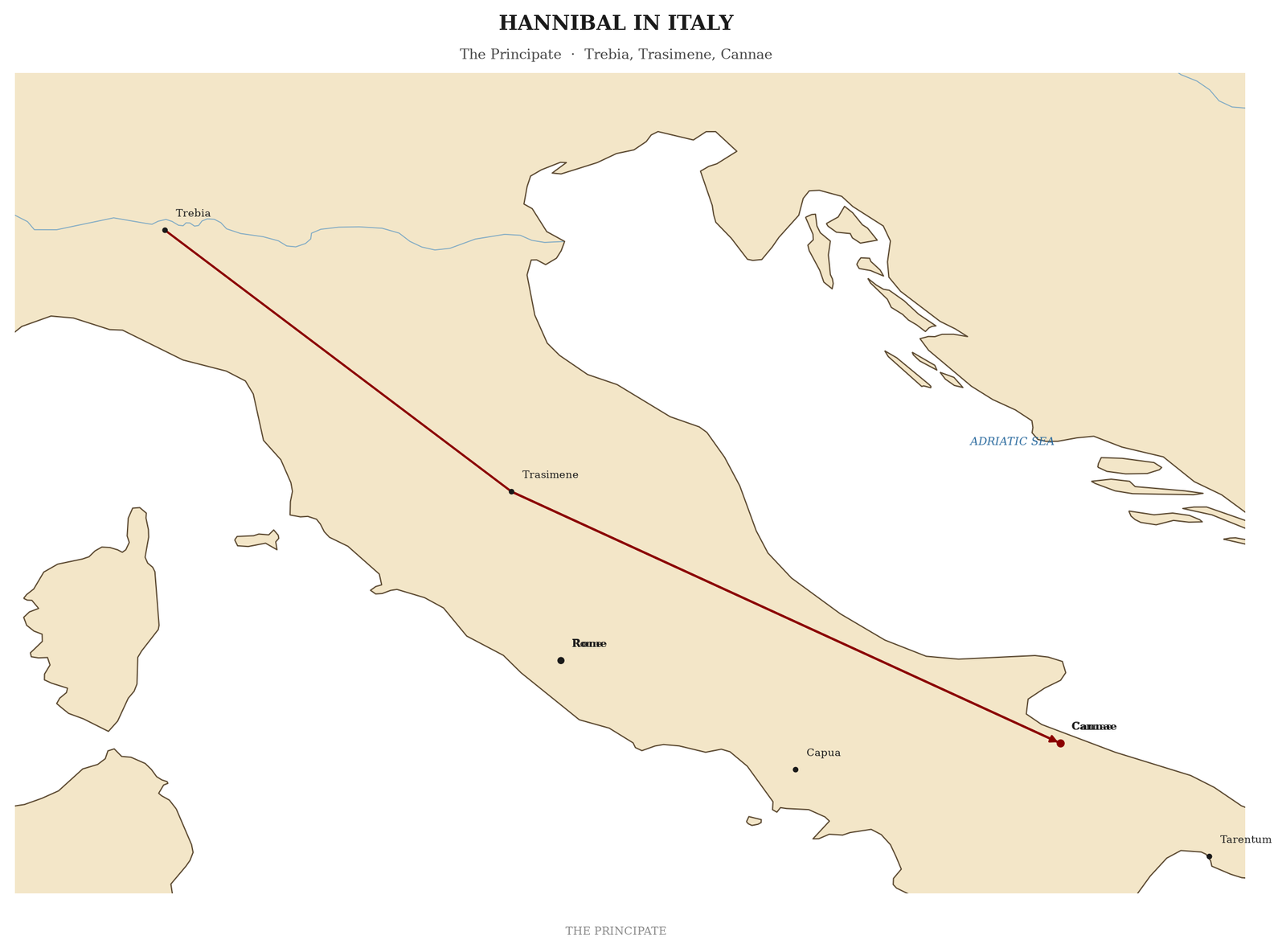 Trebia, Trasimene, Cannae