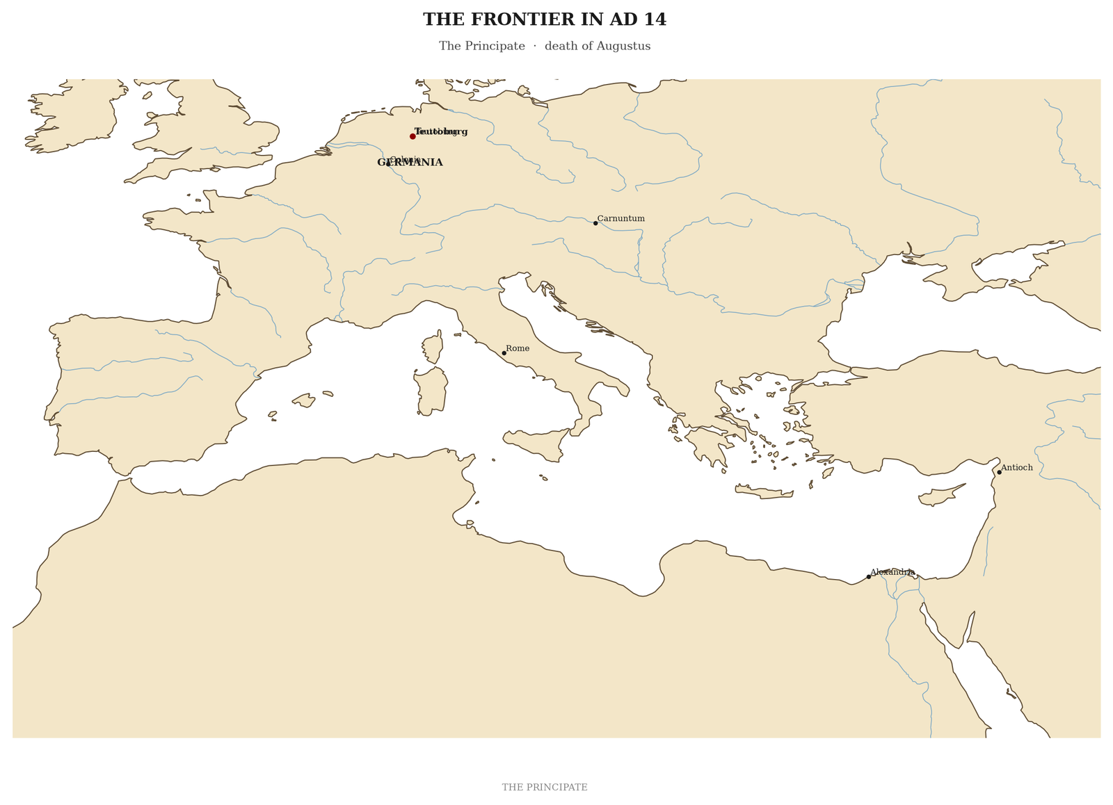 The frontier in AD 14
