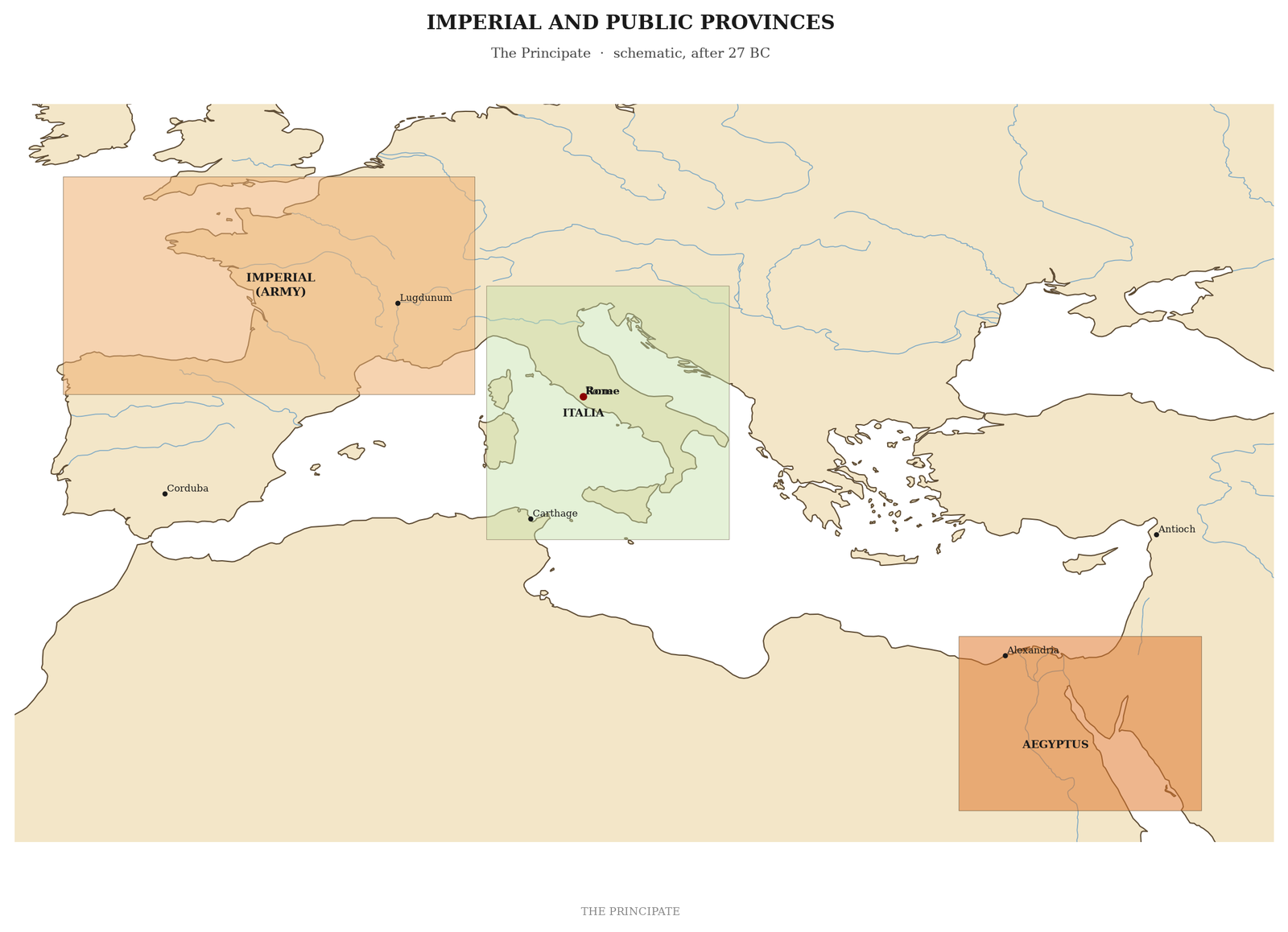 Imperial and public provinces
