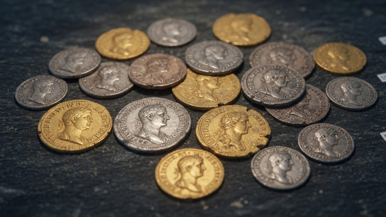 The portrait on the coin