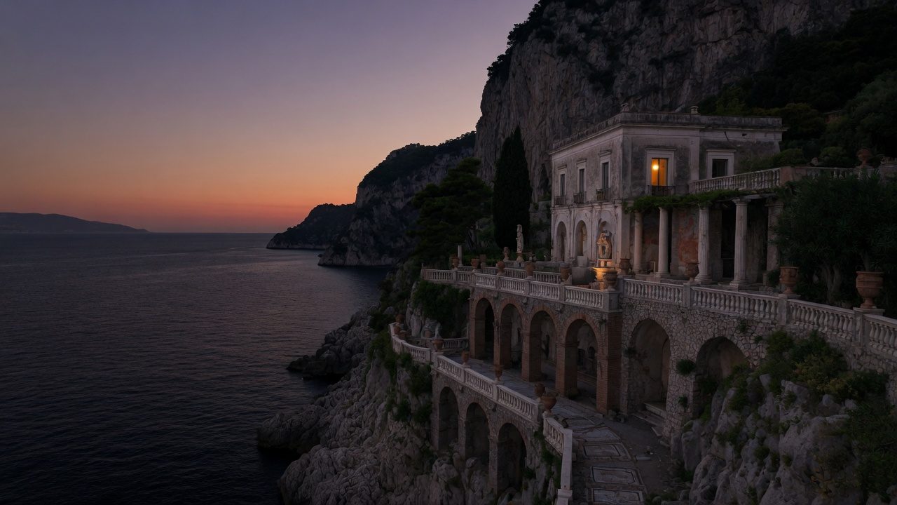 A villa on the cliffs of Capri