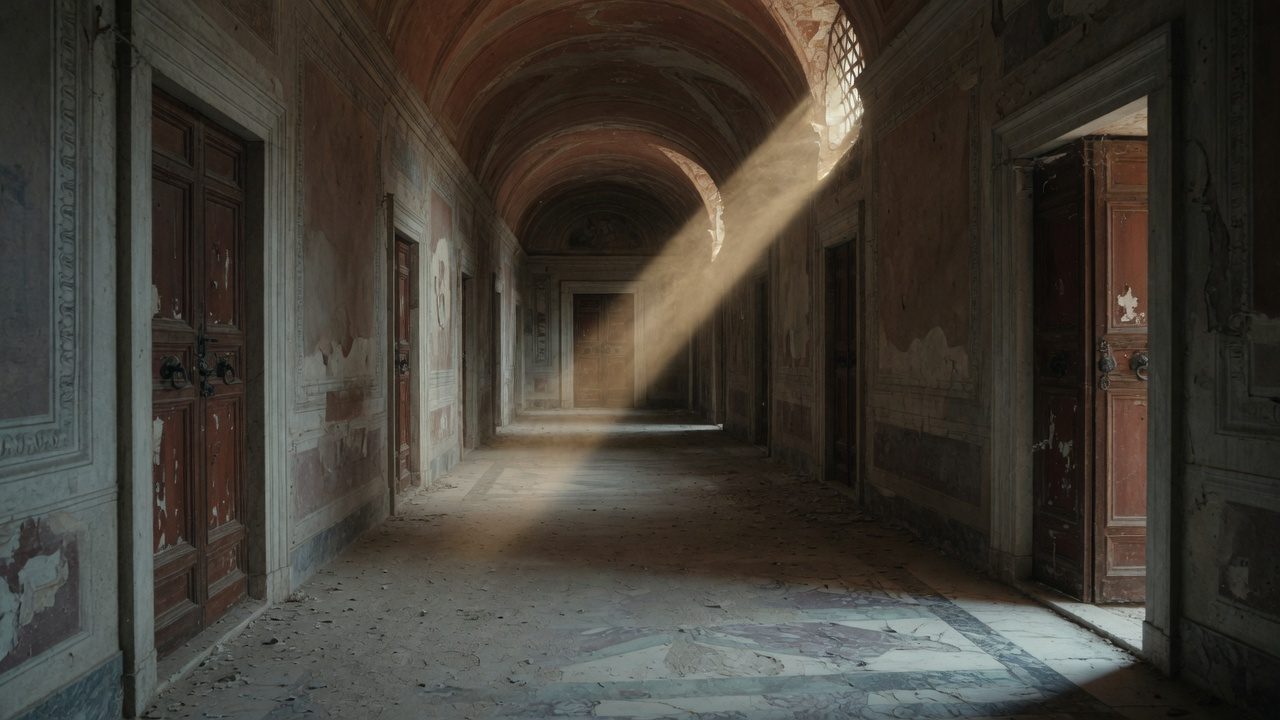 An empty palace in Rome